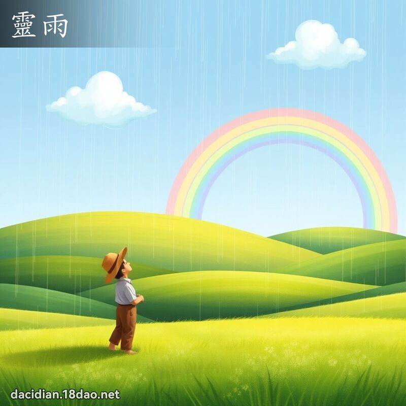 靈雨 - 國語大辭典配圖