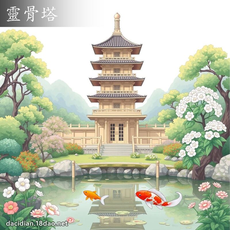 靈骨塔 - 國語大辭典配圖