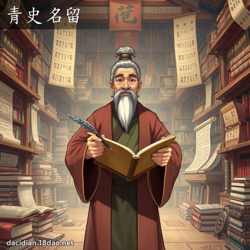 青史名留 - 国语大辞典配图