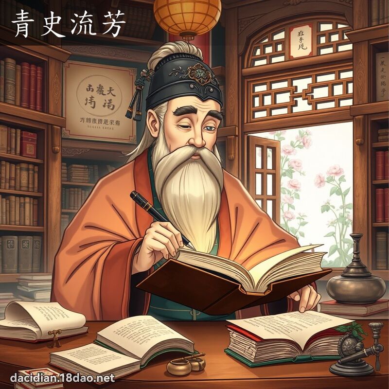 青史流芳 - 國語大辭典配圖