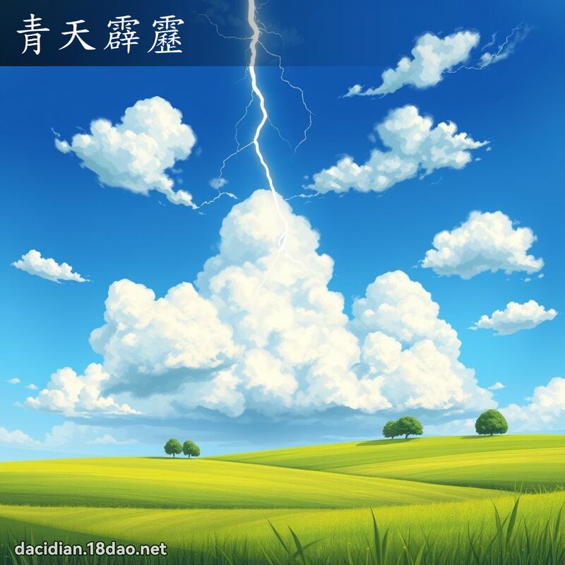 青天霹雳 - 国语大辞典配图
