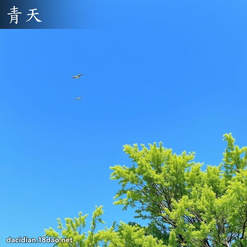 青天 - 國語大辭典配圖