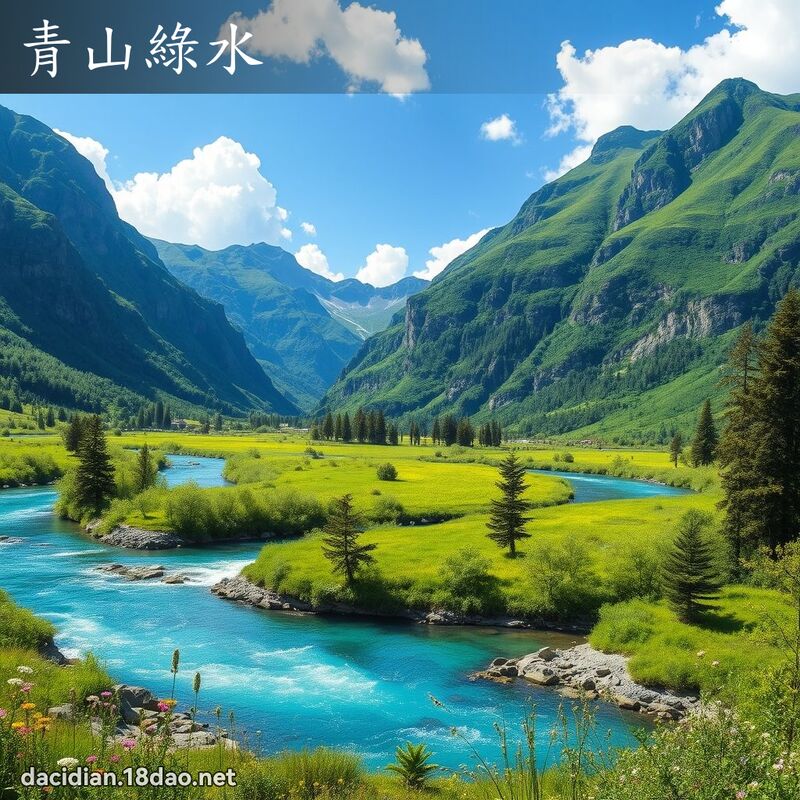 青山绿水 - 国语大辞典配图
