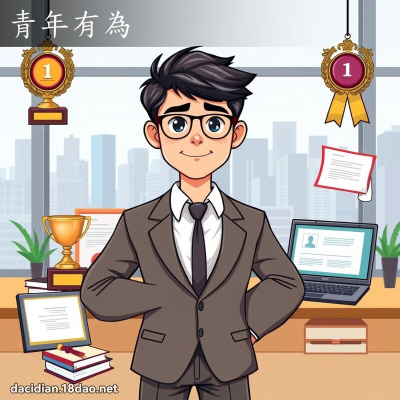 青年有為 - 國語大辭典配圖