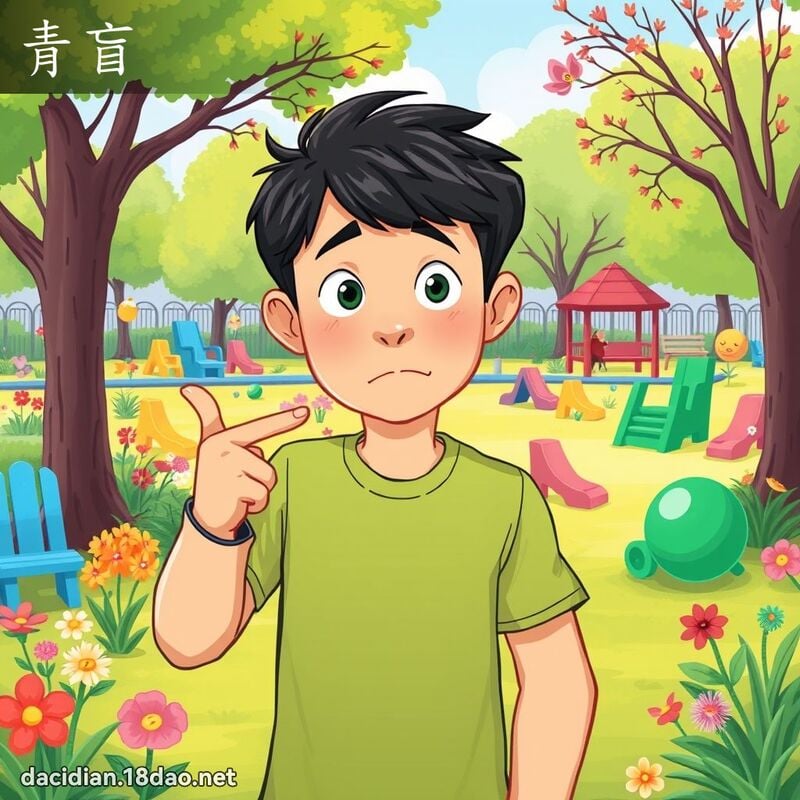 青盲 - 国语大辞典配图