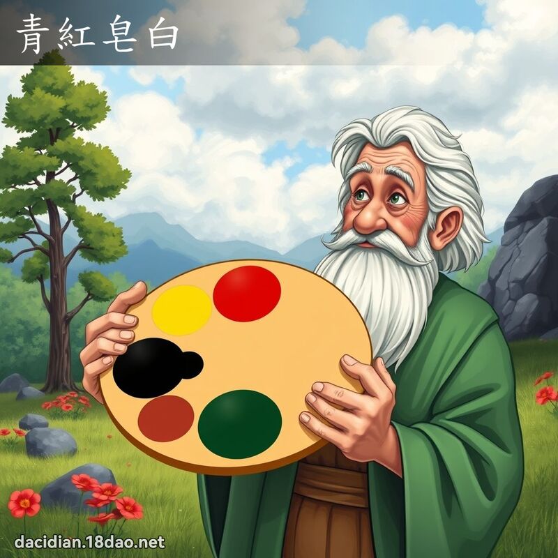 青紅皂白 - 國語大辭典配圖