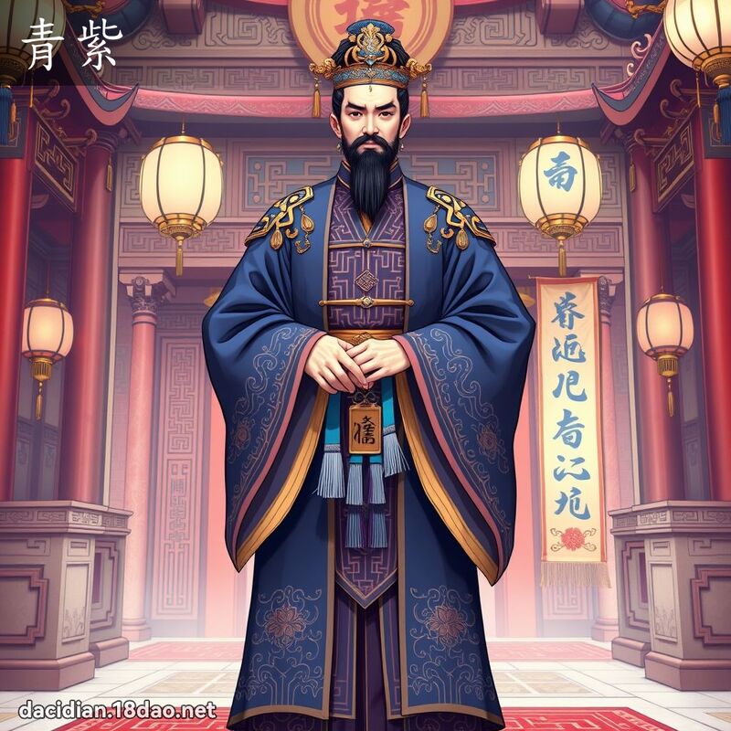 青紫 - 國語大辭典配圖