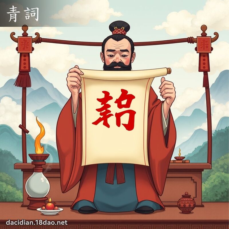 青詞 - 國語大辭典配圖
