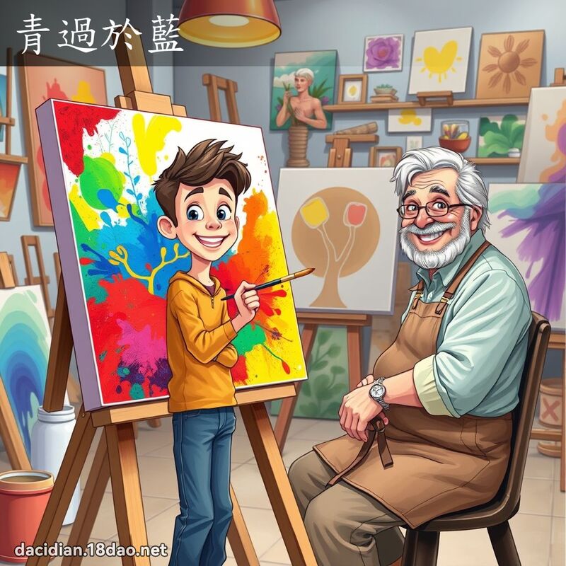 青過於藍 - 國語大辭典配圖