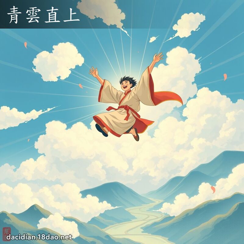 青雲直上 - 國語大辭典配圖
