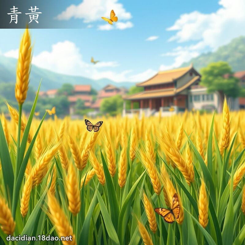 青黄 - 国语大辞典配图