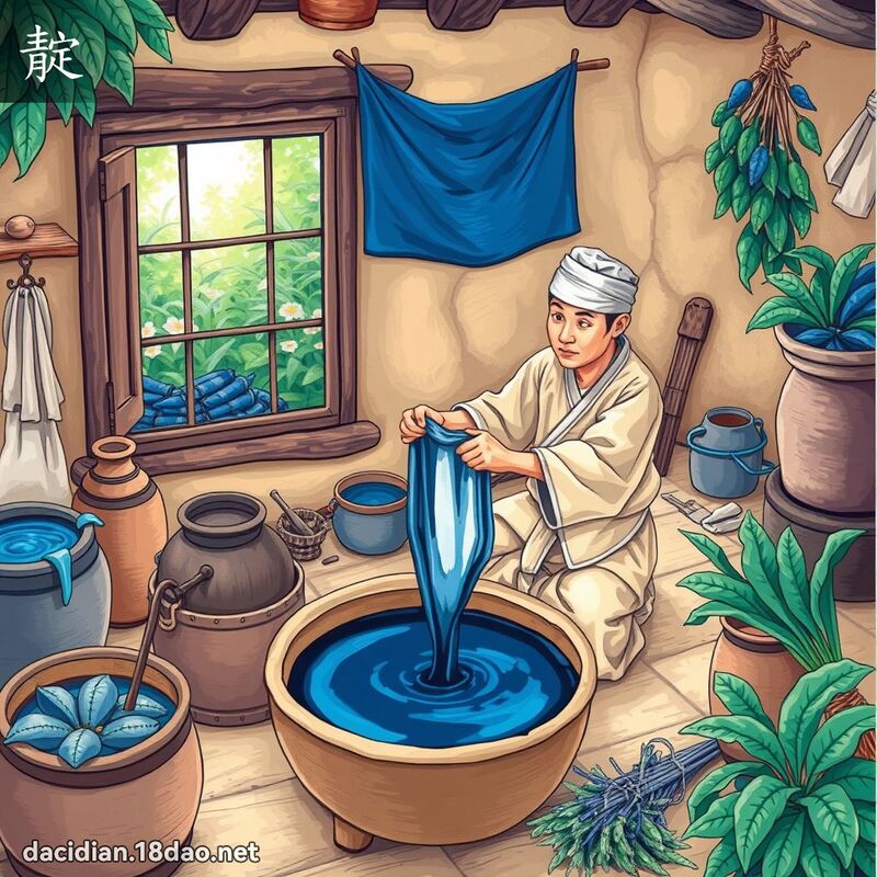 靛 - 國語大辭典配圖