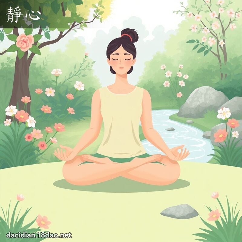 靜心 - 國語大辭典配圖