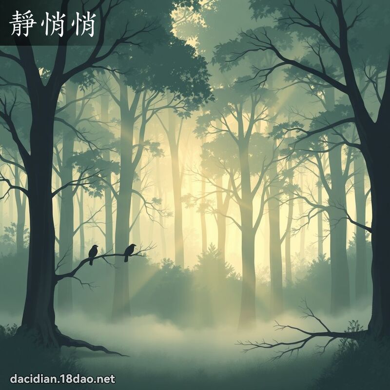 靜悄悄 - 國語大辭典配圖
