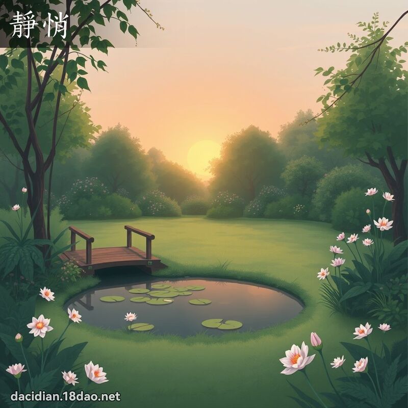 靜悄 - 國語大辭典配圖