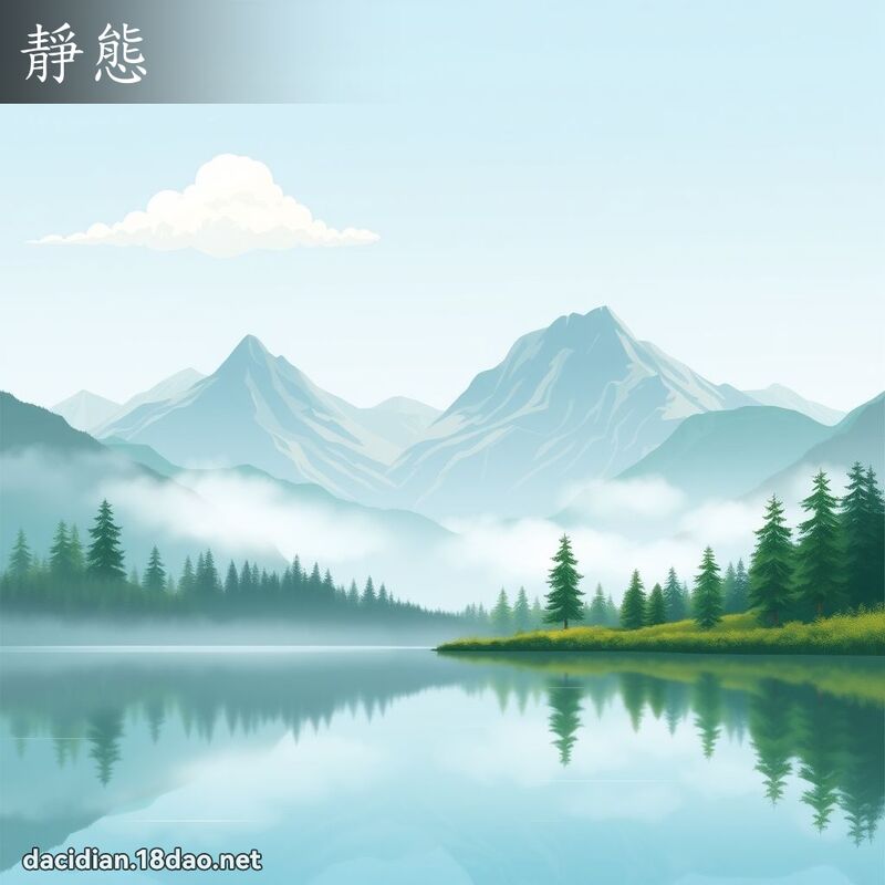 靜態 - 國語大辭典配圖
