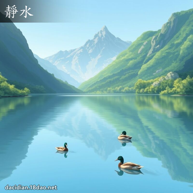 静水 - 国语大辞典配图
