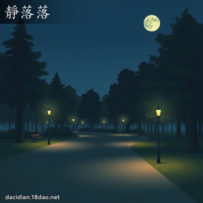 靜落落 - 國語大辭典配圖