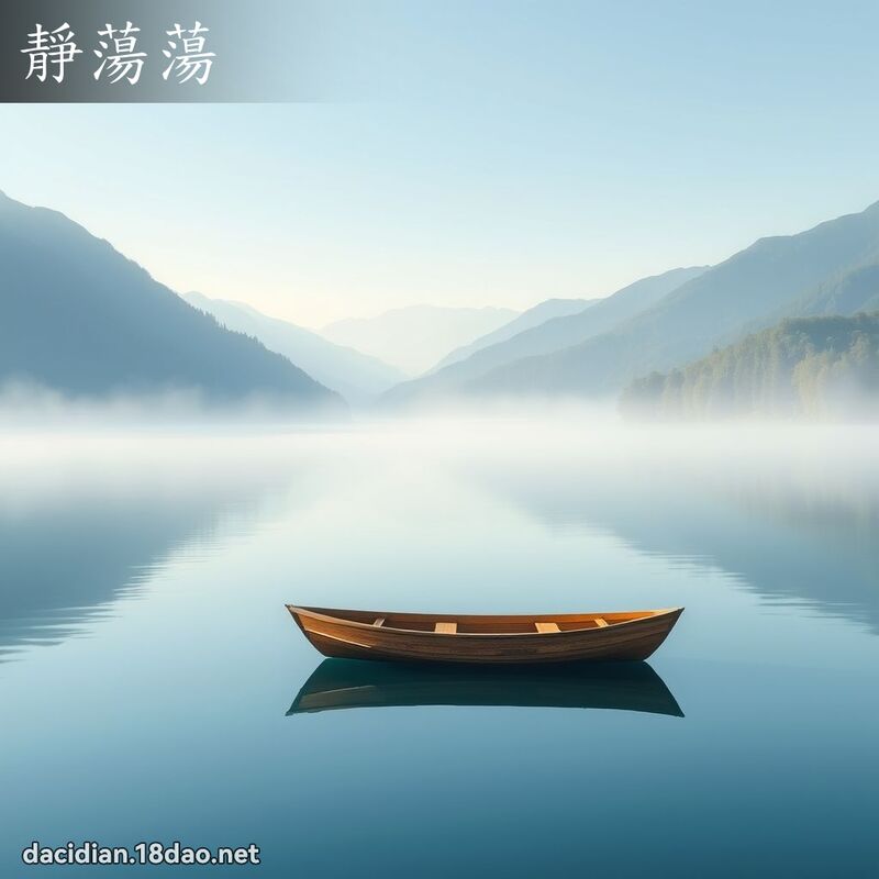 靜蕩蕩 - 國語大辭典配圖