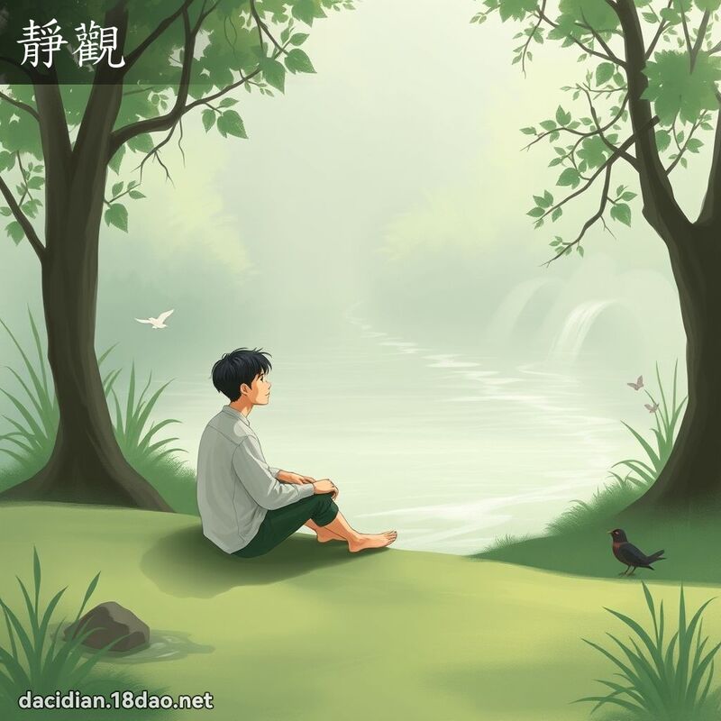 靜觀 - 國語大辭典配圖