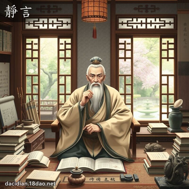 靜言 - 國語大辭典配圖
