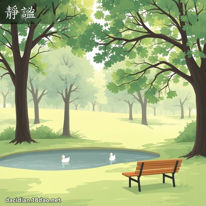 靜謐 - 國語大辭典配圖