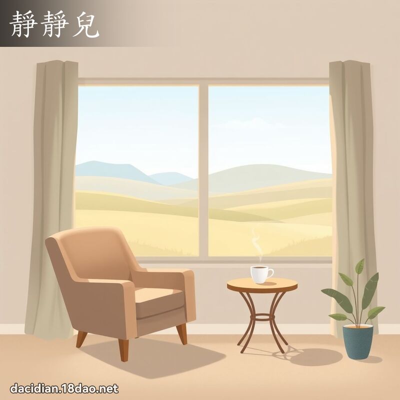 靜靜兒 - 國語大辭典配圖