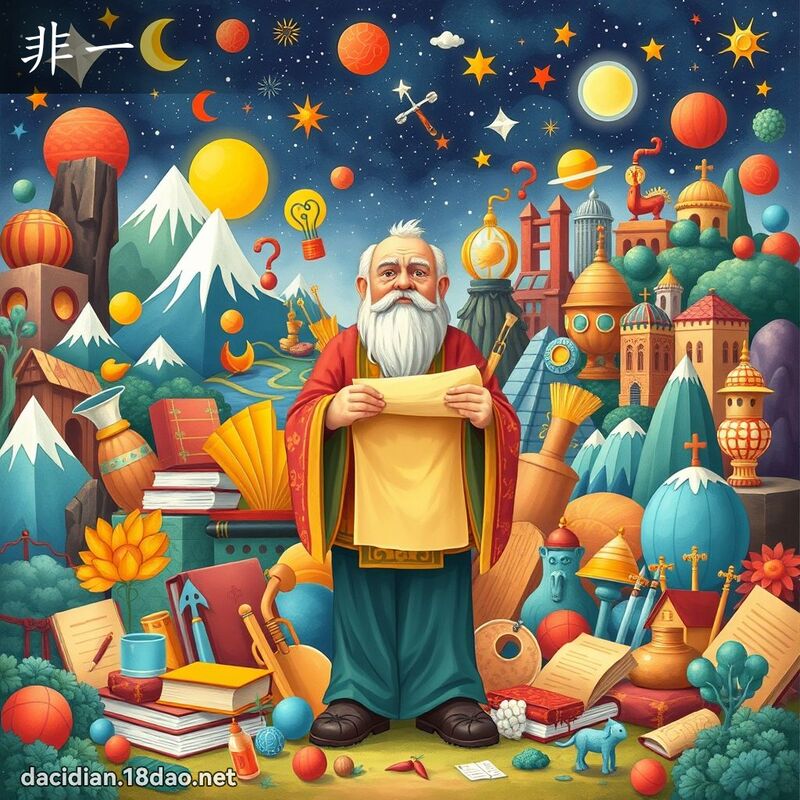 非一 - 國語大辭典配圖