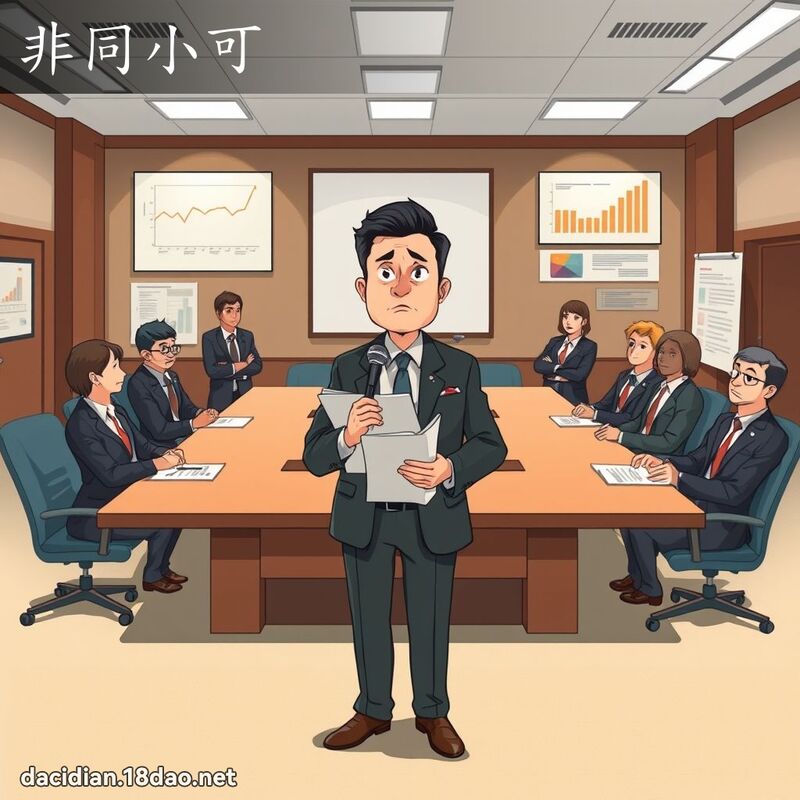 非同小可 - 国语大辞典配图