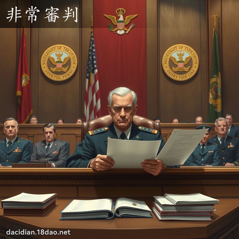 非常審判 - 國語大辭典配圖