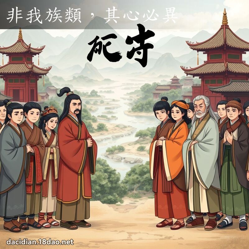 非我族類，其心必異 - 國語大辭典配圖