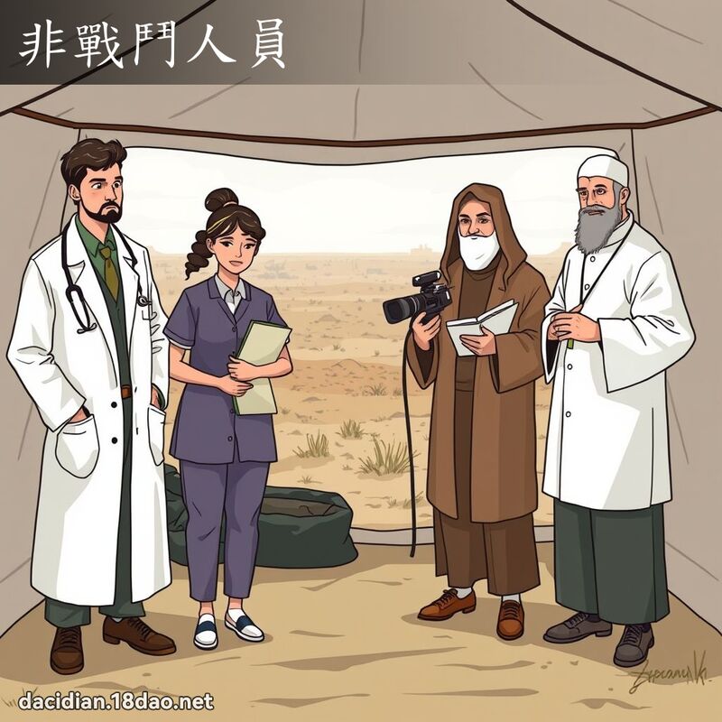 非战斗人员 - 国语大辞典配图