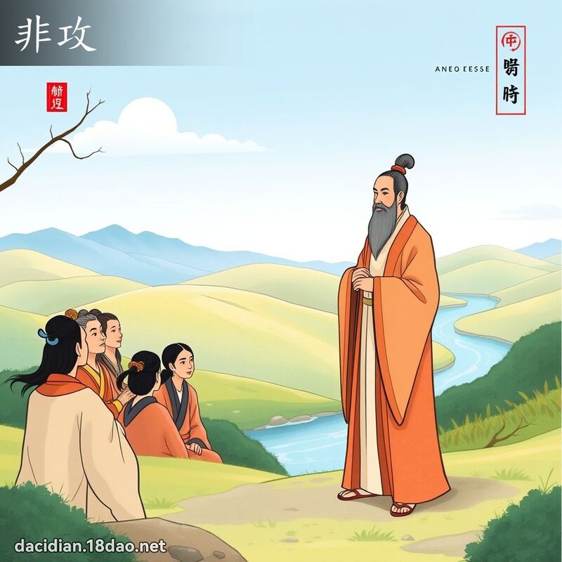 非攻 - 国语大辞典配图
