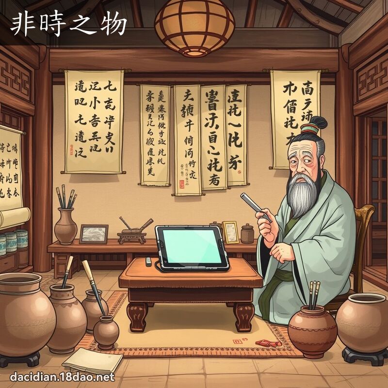 非时之物 - 国语大辞典配图