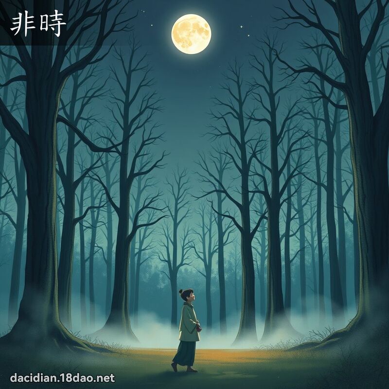 非时 - 国语大辞典配图