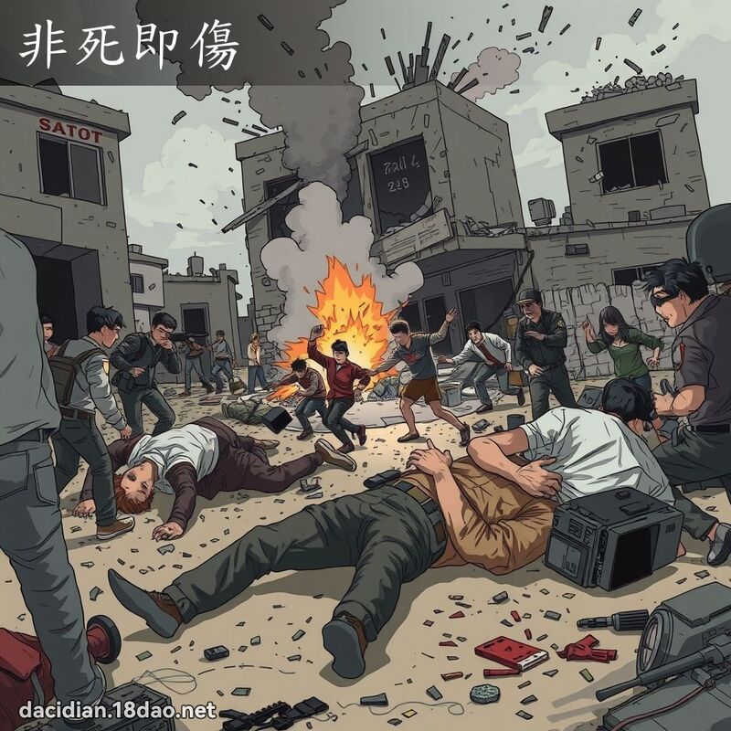非死即伤 - 国语大辞典配图