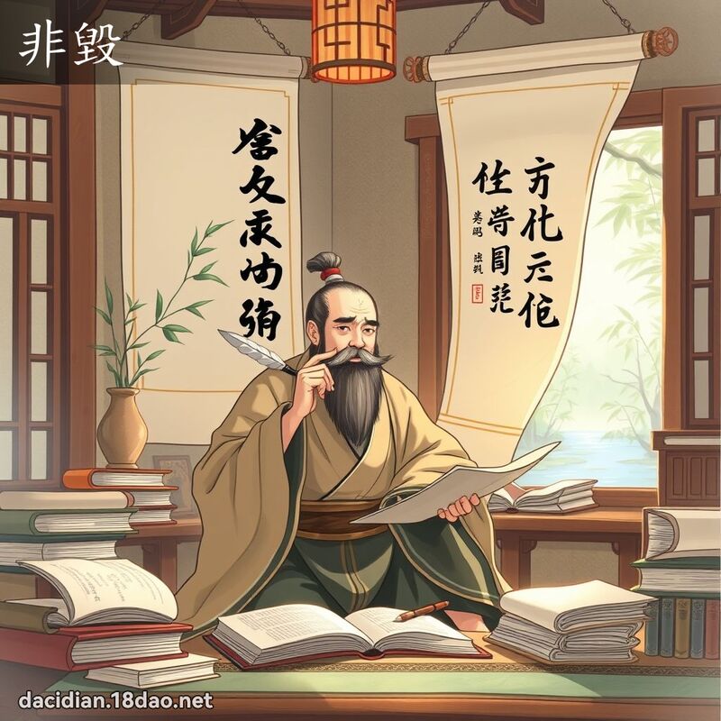 非毁 - 国语大辞典配图
