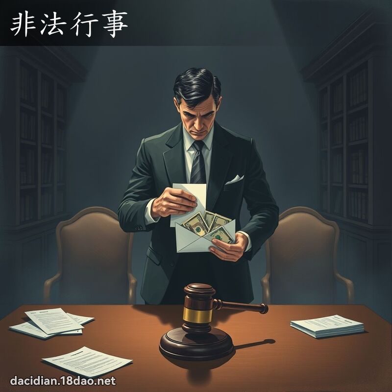 非法行事 - 國語大辭典配圖
