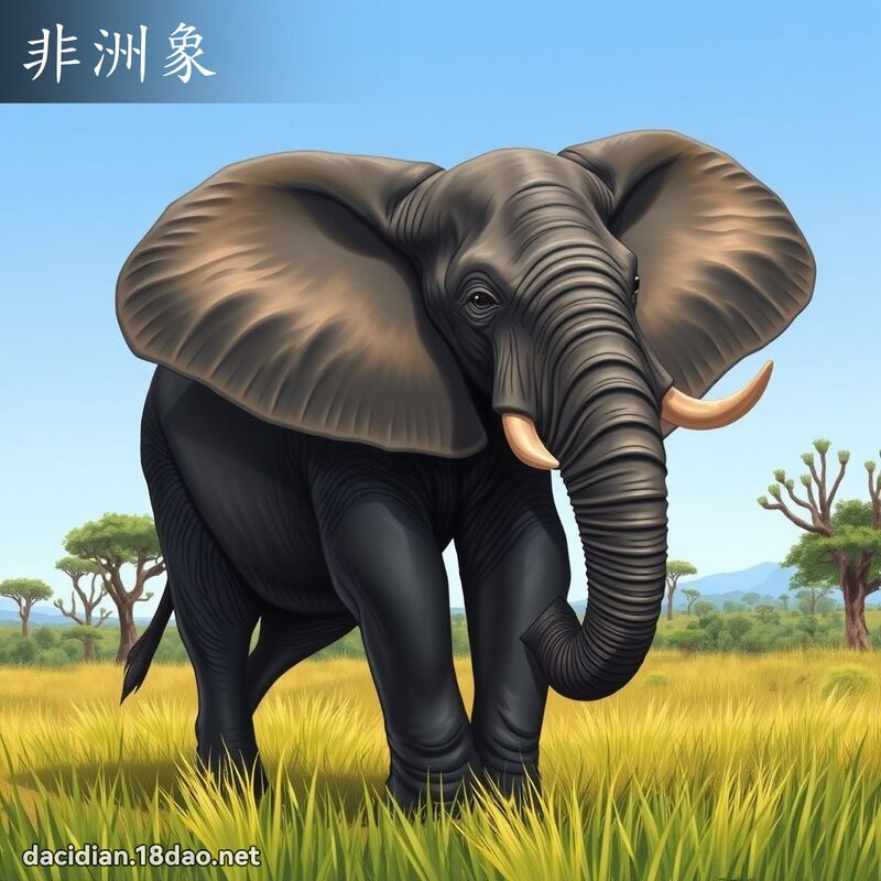 非洲象 - 国语大辞典配图