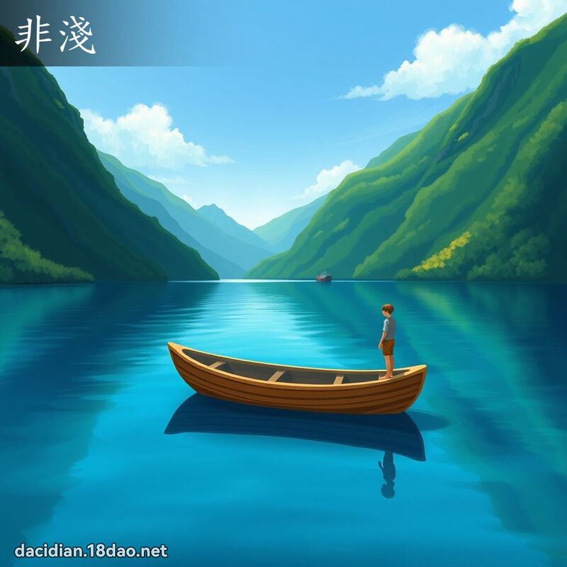 非浅 - 国语大辞典配图