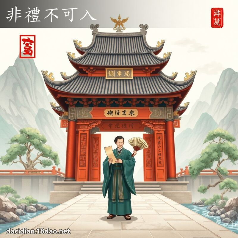 非礼不可入 - 国语大辞典配图