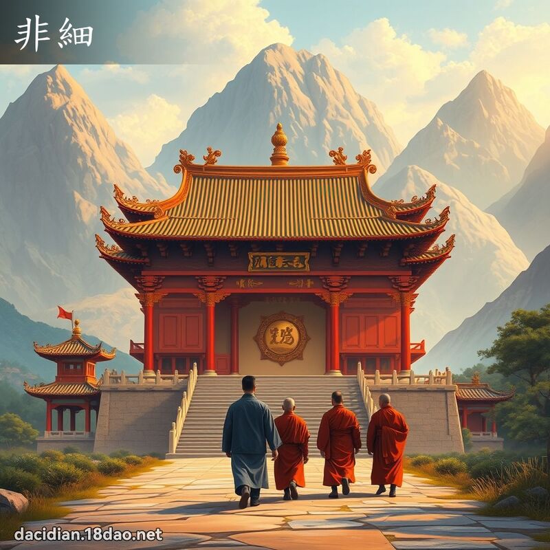 非细 - 国语大辞典配图