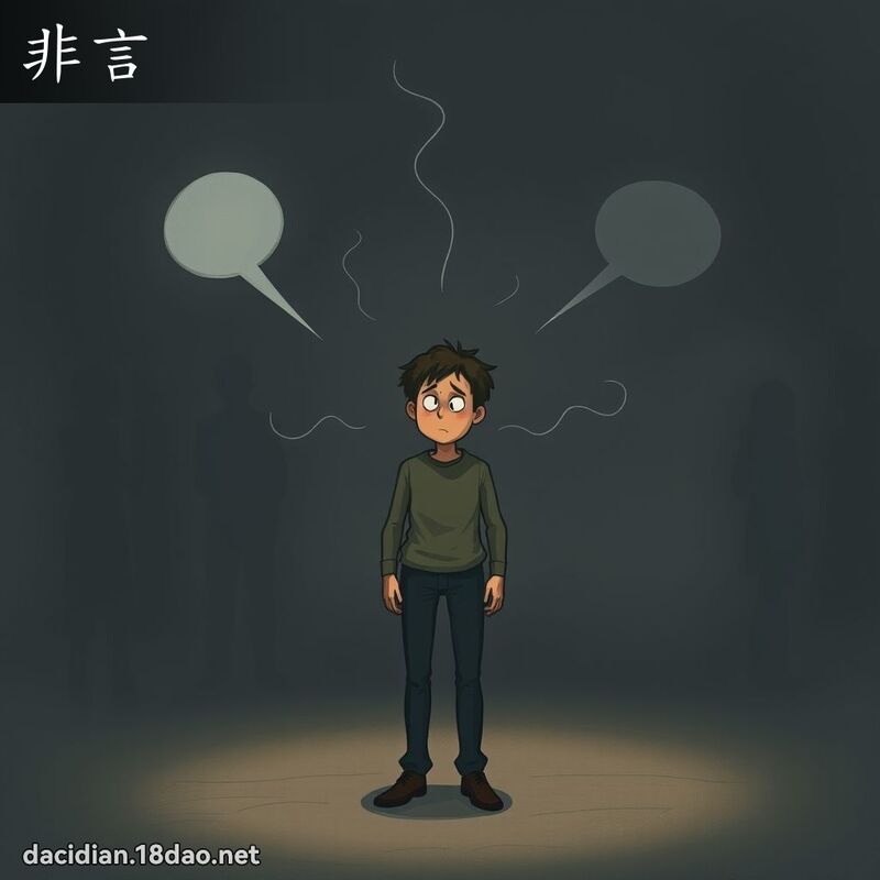 非言 - 国语大辞典配图