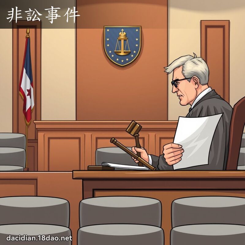 非訟事件 - 國語大辭典配圖