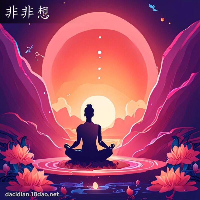非非想 - 國語大辭典配圖