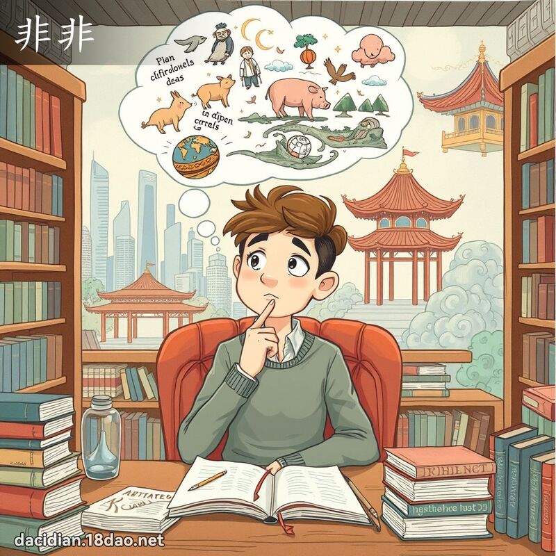 非非 - 国语大辞典配图