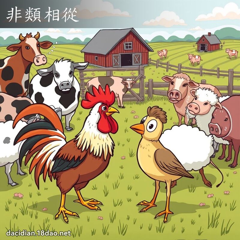 非类相从 - 国语大辞典配图