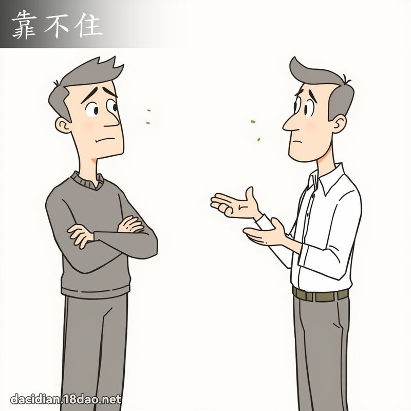 靠不住 - 国语大辞典配图