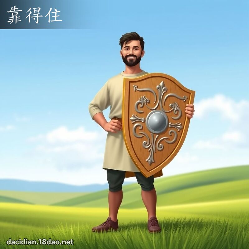 靠得住 - 国语大辞典配图