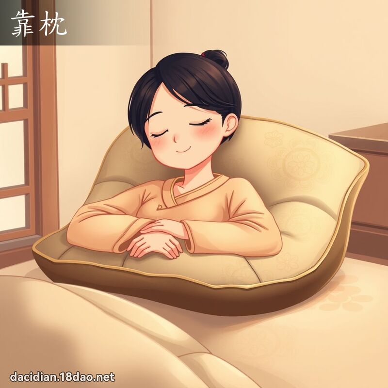 靠枕 - 國語大辭典配圖